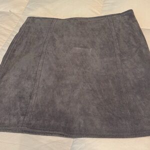 NWOT Blank NYC gray faux suede skirt